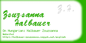 zsuzsanna halbauer business card